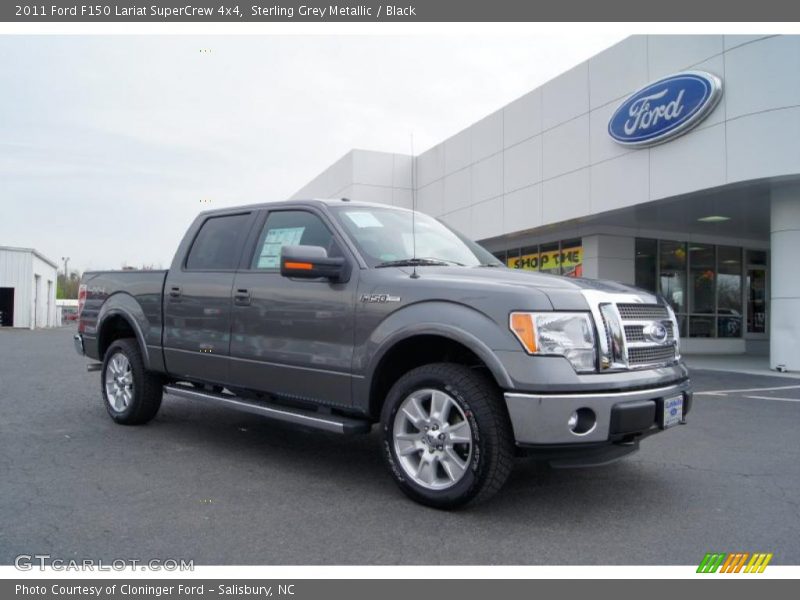 Sterling Grey Metallic / Black 2011 Ford F150 Lariat SuperCrew 4x4