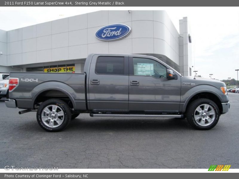 Sterling Grey Metallic / Black 2011 Ford F150 Lariat SuperCrew 4x4