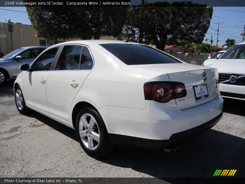 Campanella White / Anthracite Black 2008 Volkswagen Jetta SE Sedan