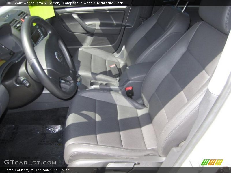 Campanella White / Anthracite Black 2008 Volkswagen Jetta SE Sedan