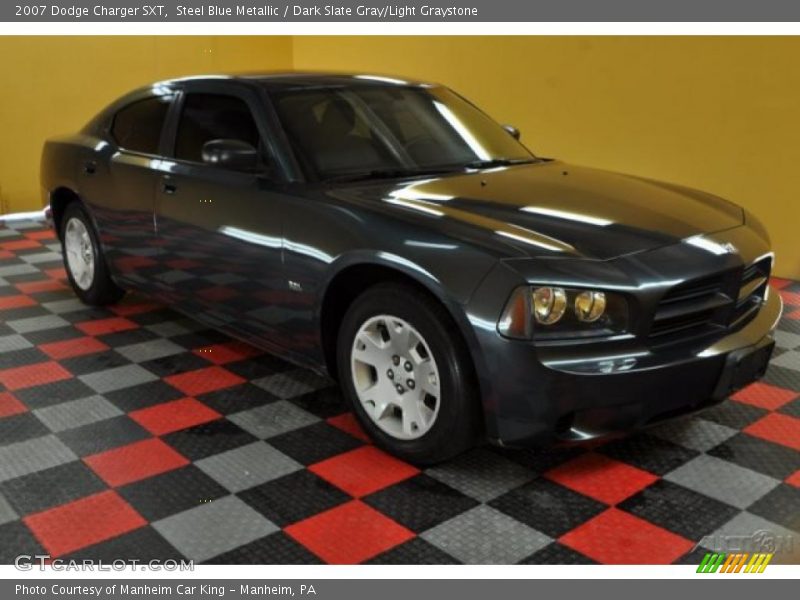 Steel Blue Metallic / Dark Slate Gray/Light Graystone 2007 Dodge Charger SXT