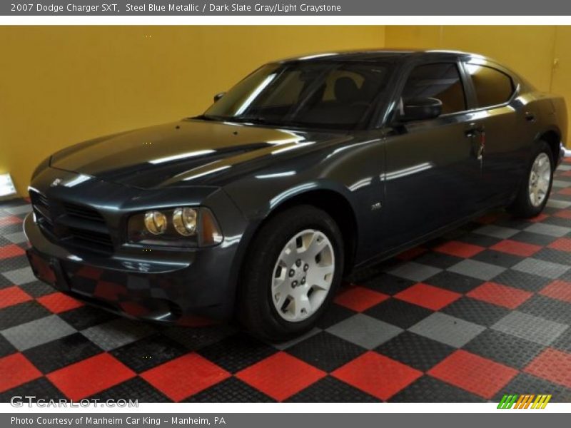 Steel Blue Metallic / Dark Slate Gray/Light Graystone 2007 Dodge Charger SXT