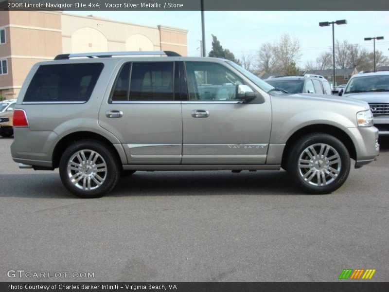 Vapor Silver Metallic / Stone 2008 Lincoln Navigator Elite 4x4