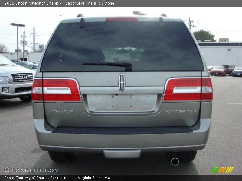 Vapor Silver Metallic / Stone 2008 Lincoln Navigator Elite 4x4