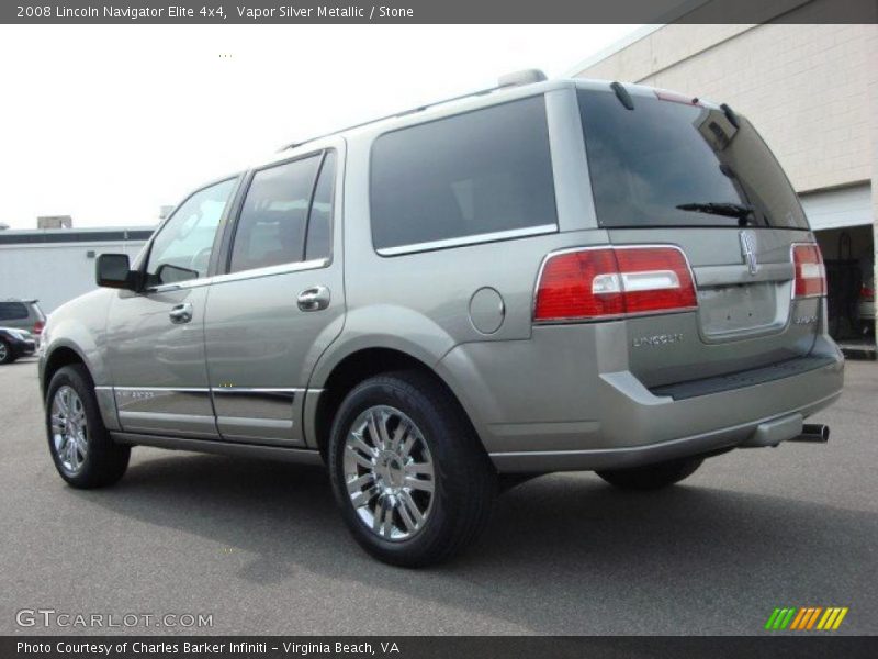 Vapor Silver Metallic / Stone 2008 Lincoln Navigator Elite 4x4