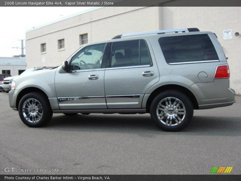 Vapor Silver Metallic / Stone 2008 Lincoln Navigator Elite 4x4