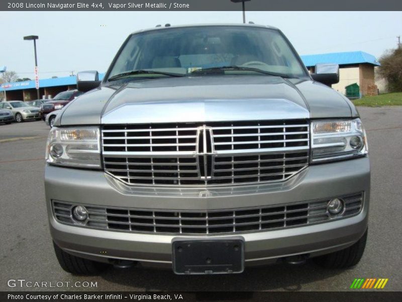 Vapor Silver Metallic / Stone 2008 Lincoln Navigator Elite 4x4