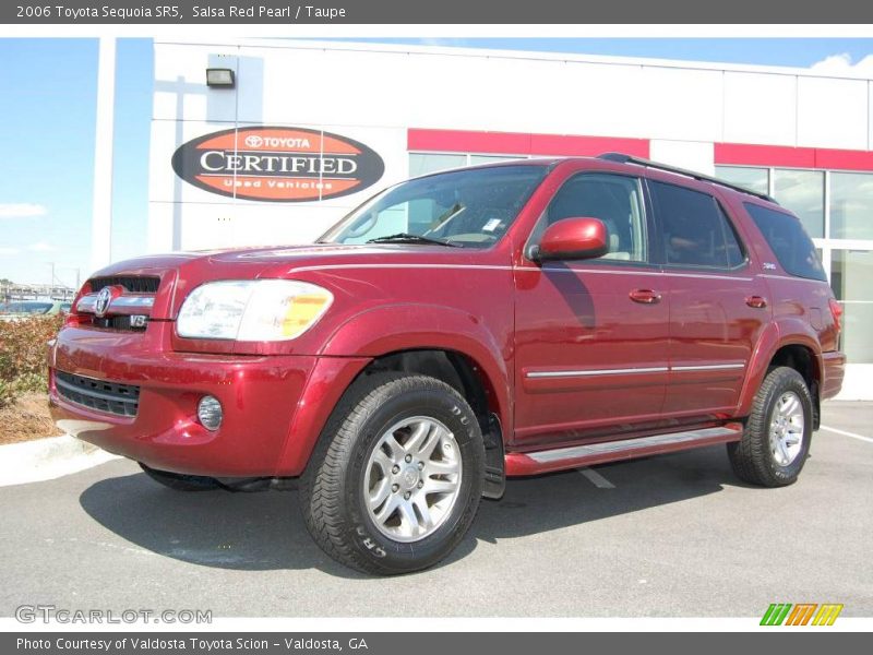 Salsa Red Pearl / Taupe 2006 Toyota Sequoia SR5
