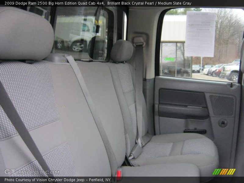 Brilliant Black Crystal Pearl / Medium Slate Gray 2009 Dodge Ram 2500 Big Horn Edition Quad Cab 4x4