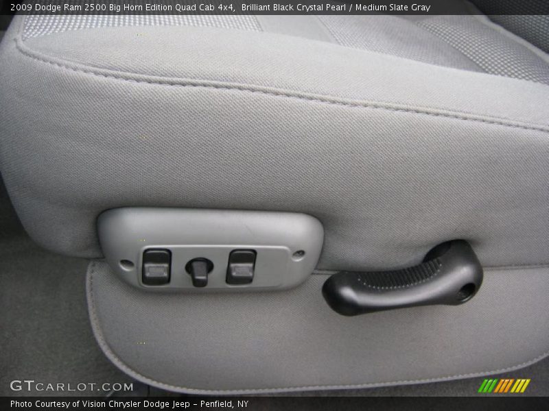 Brilliant Black Crystal Pearl / Medium Slate Gray 2009 Dodge Ram 2500 Big Horn Edition Quad Cab 4x4