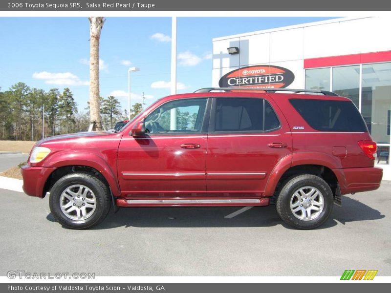Salsa Red Pearl / Taupe 2006 Toyota Sequoia SR5