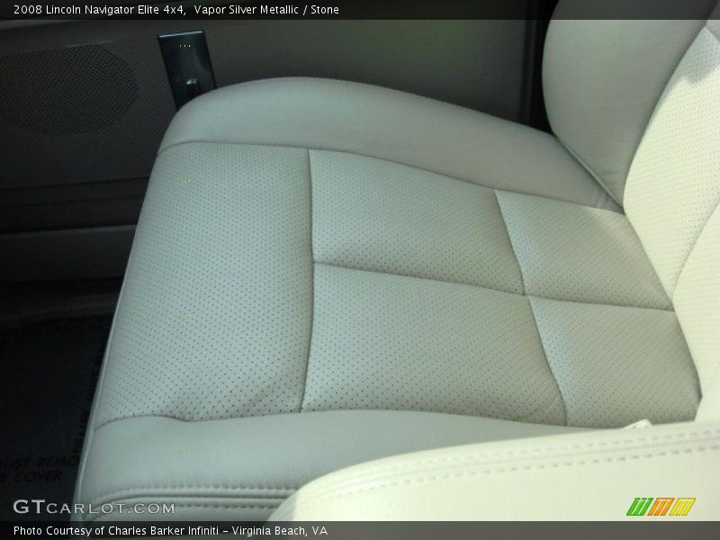 Vapor Silver Metallic / Stone 2008 Lincoln Navigator Elite 4x4
