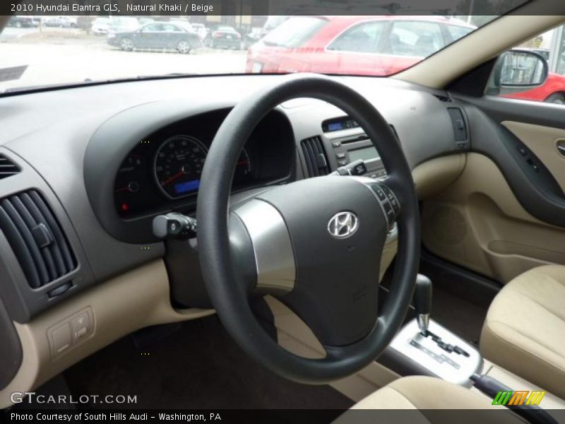 Natural Khaki / Beige 2010 Hyundai Elantra GLS