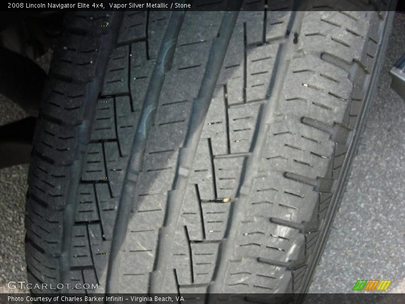 Vapor Silver Metallic / Stone 2008 Lincoln Navigator Elite 4x4