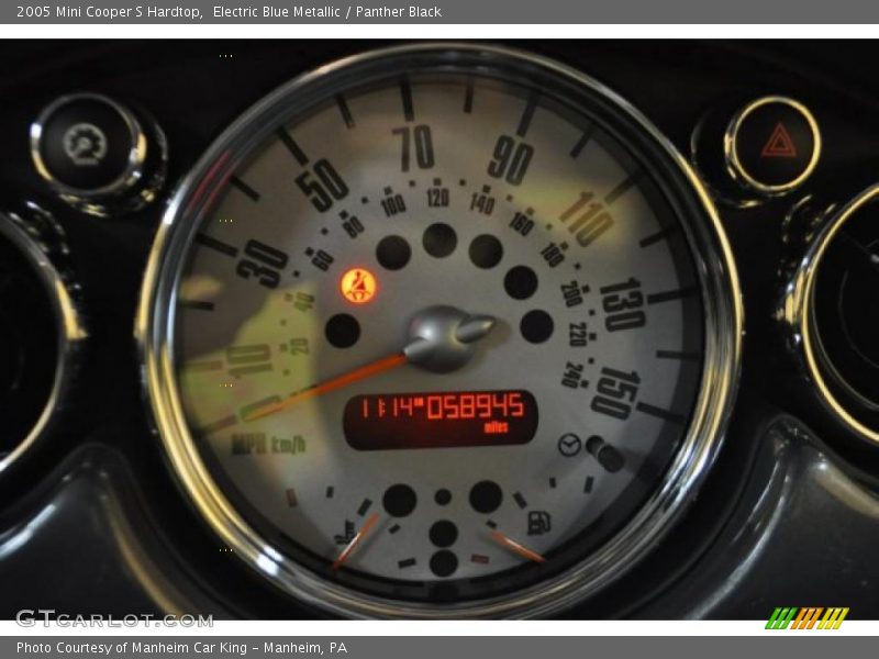 Electric Blue Metallic / Panther Black 2005 Mini Cooper S Hardtop