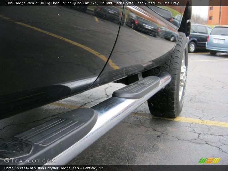 Brilliant Black Crystal Pearl / Medium Slate Gray 2009 Dodge Ram 2500 Big Horn Edition Quad Cab 4x4