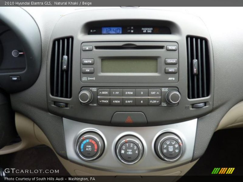Natural Khaki / Beige 2010 Hyundai Elantra GLS