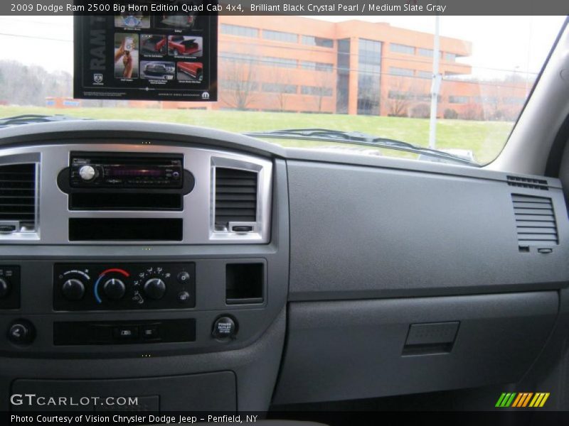 Brilliant Black Crystal Pearl / Medium Slate Gray 2009 Dodge Ram 2500 Big Horn Edition Quad Cab 4x4