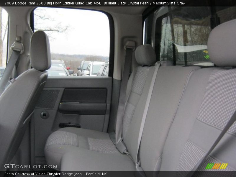 Brilliant Black Crystal Pearl / Medium Slate Gray 2009 Dodge Ram 2500 Big Horn Edition Quad Cab 4x4