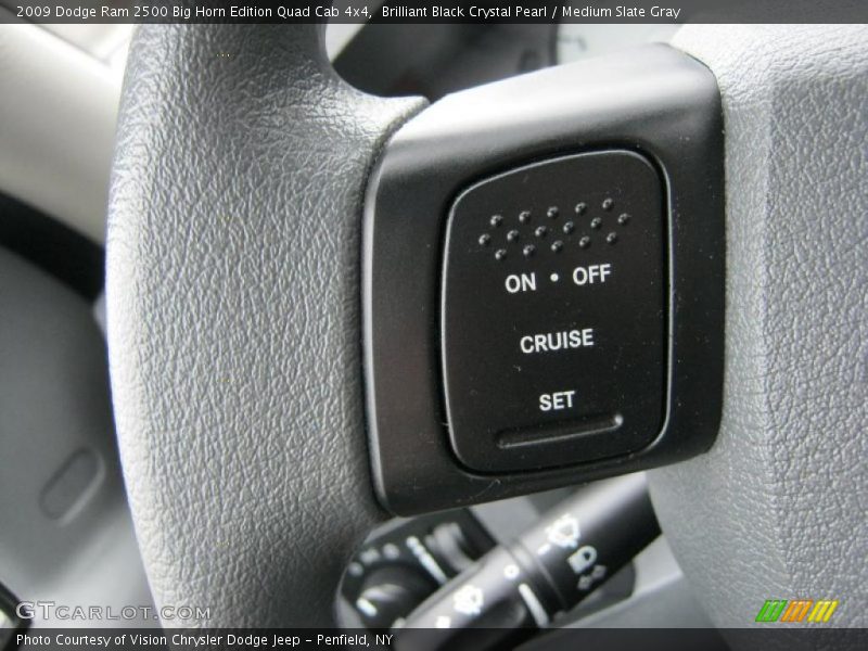 Brilliant Black Crystal Pearl / Medium Slate Gray 2009 Dodge Ram 2500 Big Horn Edition Quad Cab 4x4