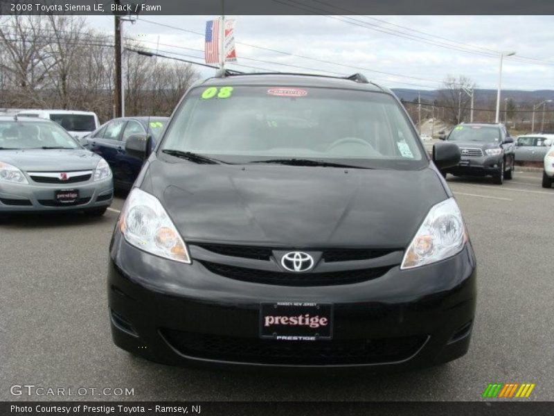 Black / Fawn 2008 Toyota Sienna LE