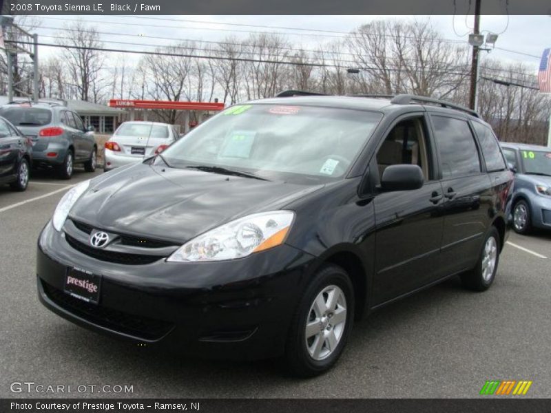 Black / Fawn 2008 Toyota Sienna LE