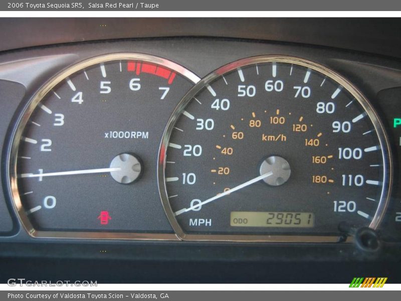 Salsa Red Pearl / Taupe 2006 Toyota Sequoia SR5