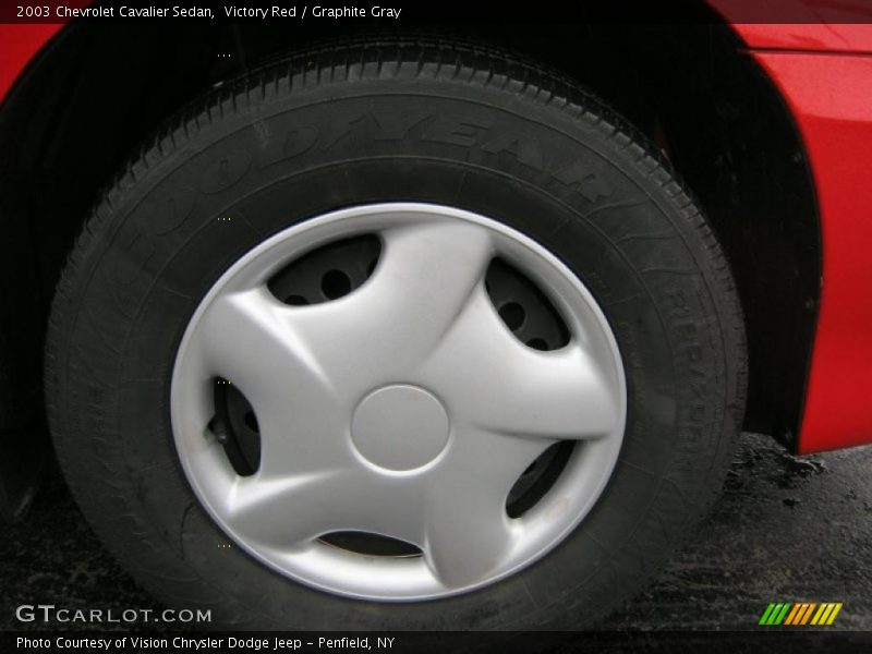 Victory Red / Graphite Gray 2003 Chevrolet Cavalier Sedan