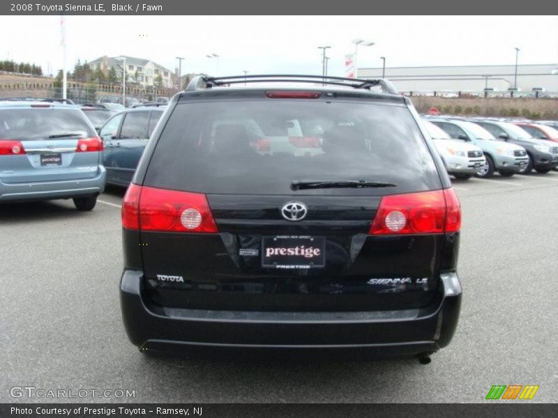 Black / Fawn 2008 Toyota Sienna LE