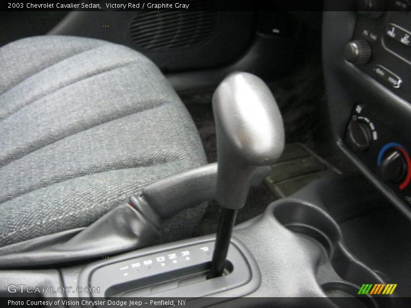 Victory Red / Graphite Gray 2003 Chevrolet Cavalier Sedan
