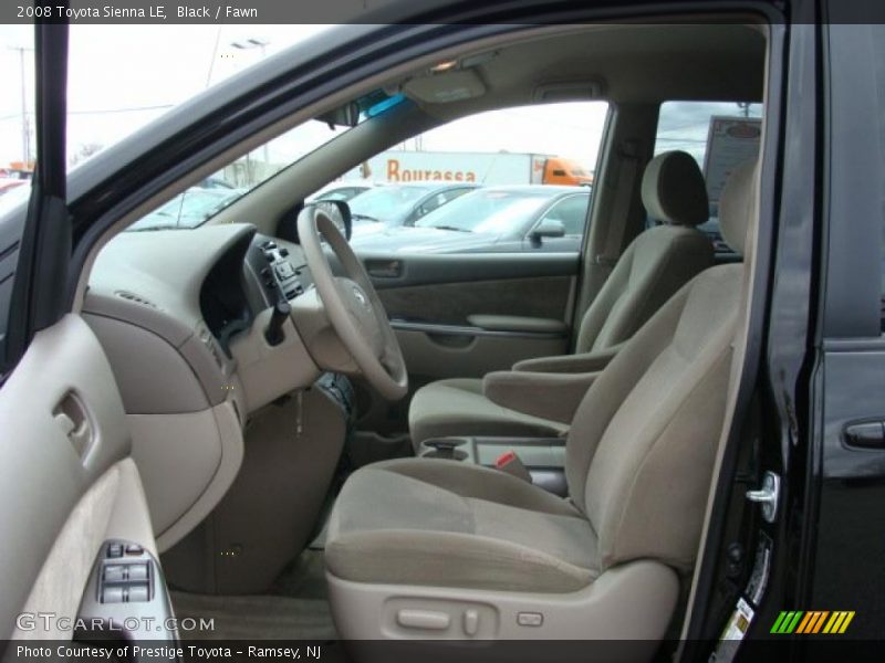 Black / Fawn 2008 Toyota Sienna LE