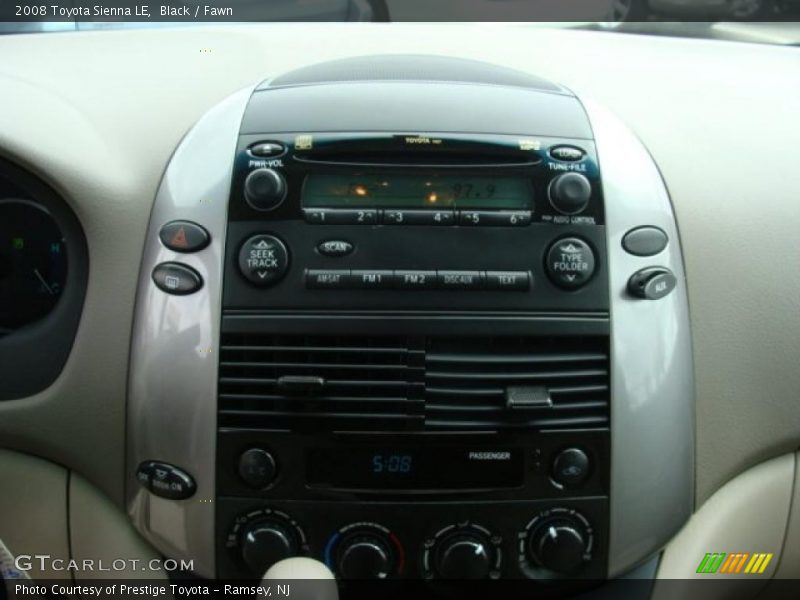 Black / Fawn 2008 Toyota Sienna LE