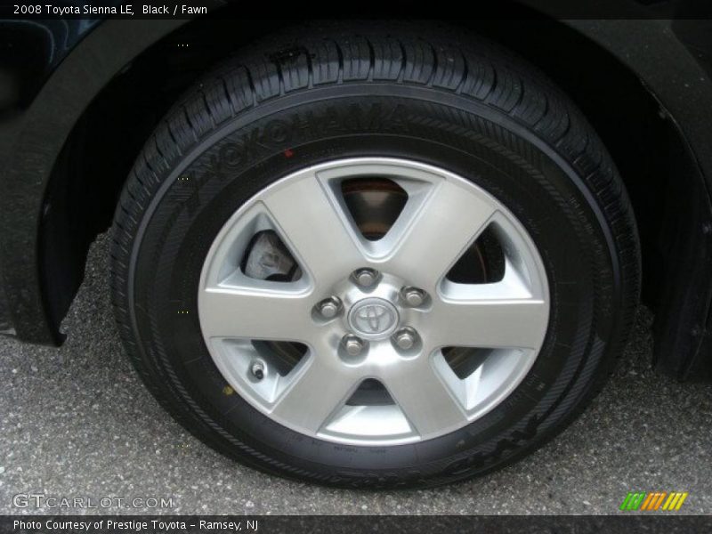 Black / Fawn 2008 Toyota Sienna LE