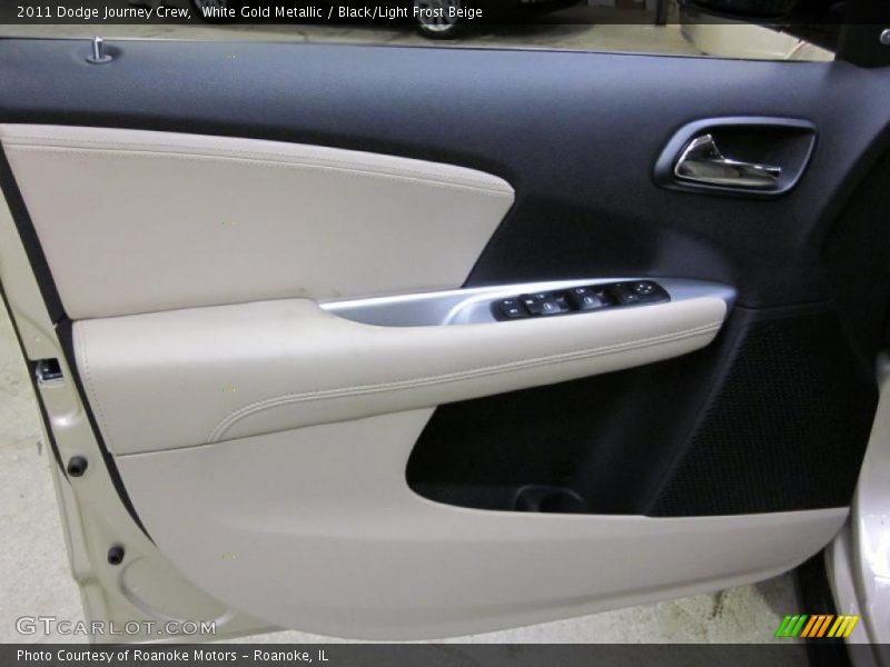White Gold Metallic / Black/Light Frost Beige 2011 Dodge Journey Crew