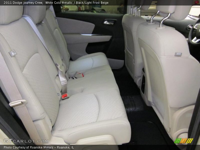 White Gold Metallic / Black/Light Frost Beige 2011 Dodge Journey Crew