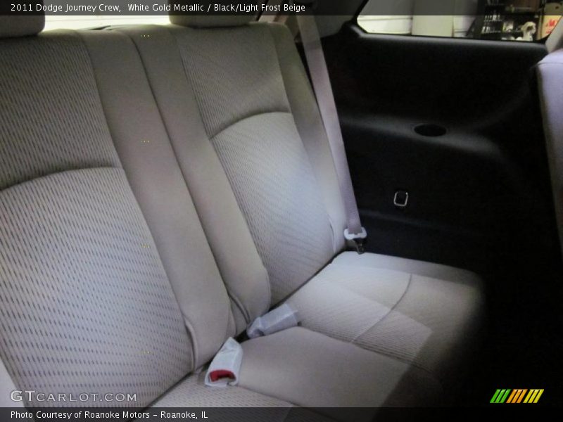 White Gold Metallic / Black/Light Frost Beige 2011 Dodge Journey Crew