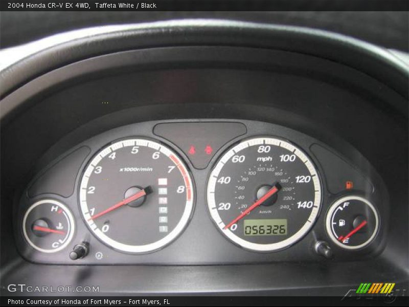 Taffeta White / Black 2004 Honda CR-V EX 4WD