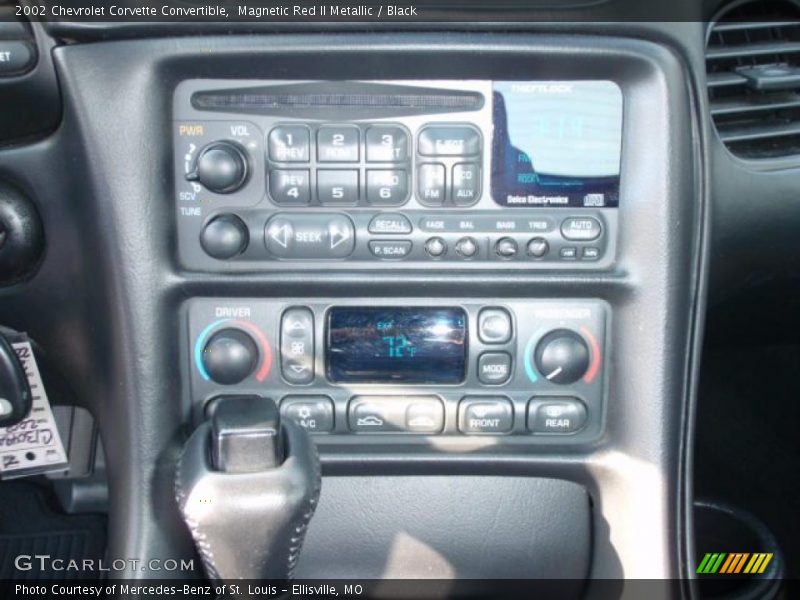 Controls of 2002 Corvette Convertible