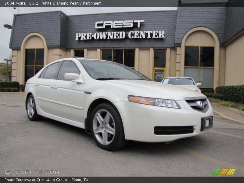 White Diamond Pearl / Parchment 2004 Acura TL 3.2