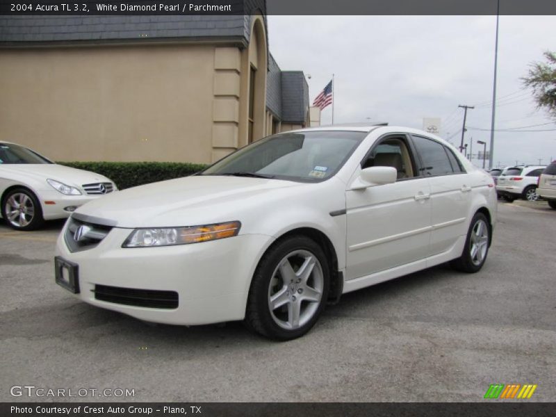 White Diamond Pearl / Parchment 2004 Acura TL 3.2