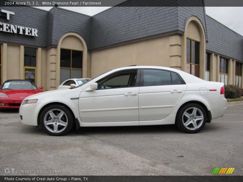 White Diamond Pearl / Parchment 2004 Acura TL 3.2