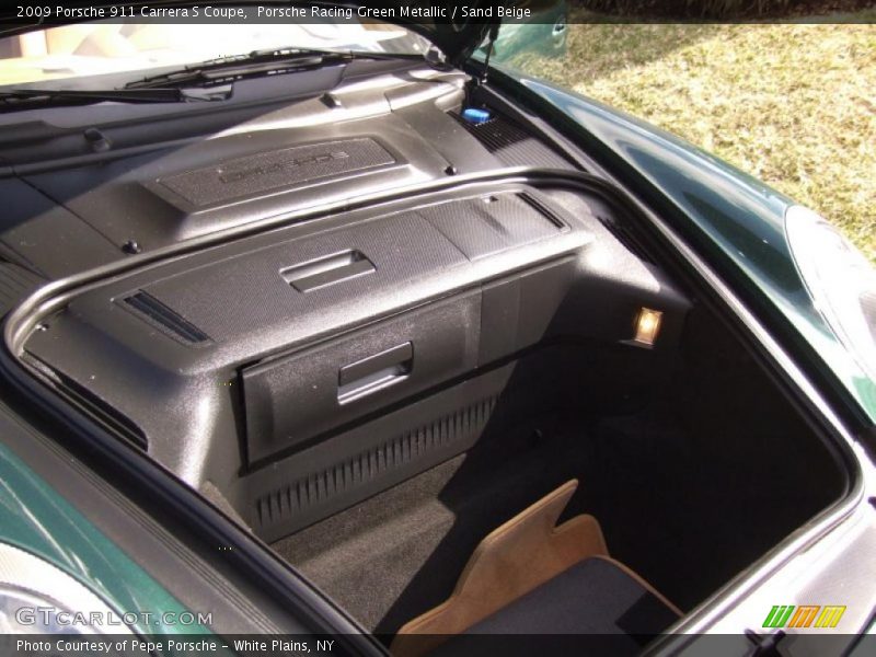 Porsche Racing Green Metallic / Sand Beige 2009 Porsche 911 Carrera S Coupe