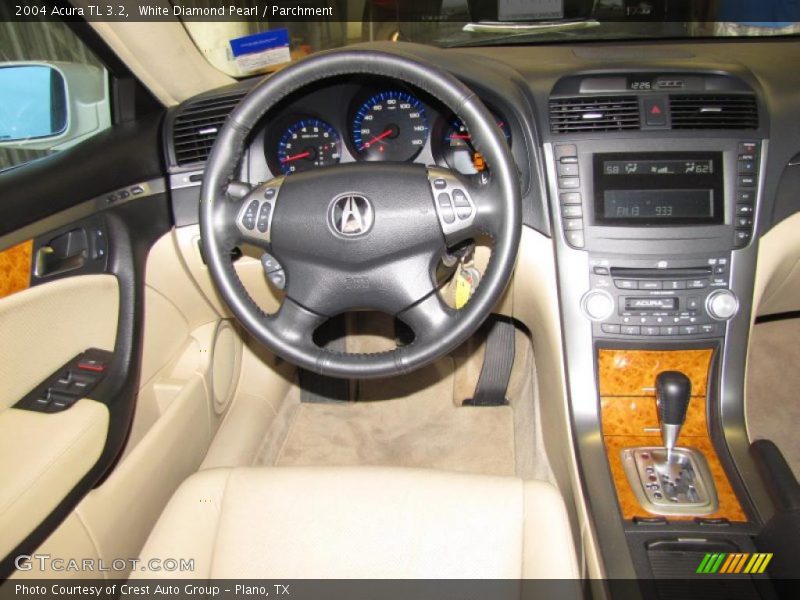 White Diamond Pearl / Parchment 2004 Acura TL 3.2