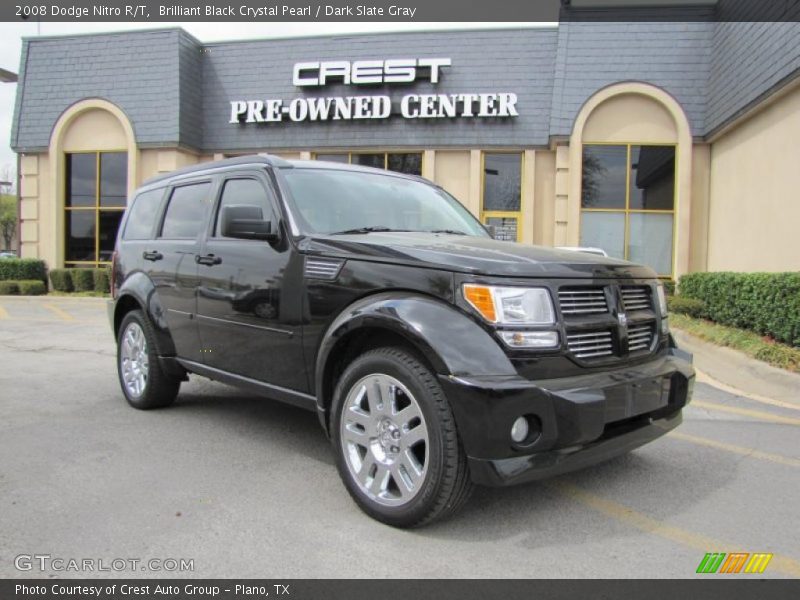 Brilliant Black Crystal Pearl / Dark Slate Gray 2008 Dodge Nitro R/T