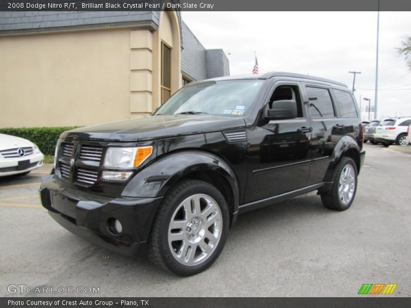 Brilliant Black Crystal Pearl / Dark Slate Gray 2008 Dodge Nitro R/T
