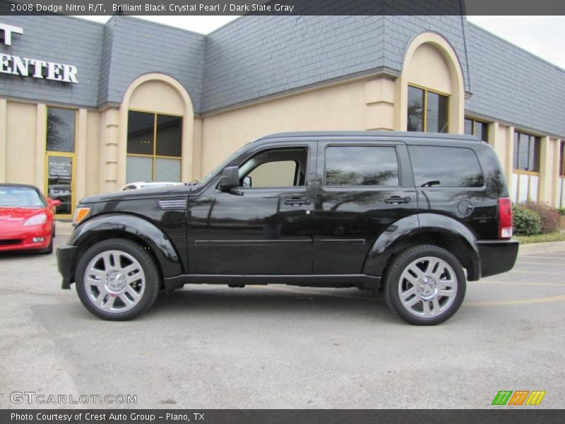 Brilliant Black Crystal Pearl / Dark Slate Gray 2008 Dodge Nitro R/T