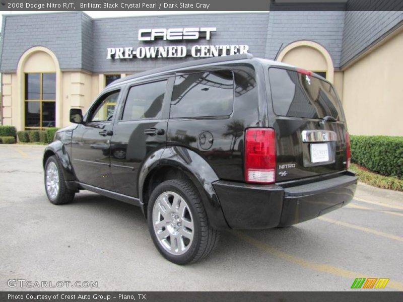 Brilliant Black Crystal Pearl / Dark Slate Gray 2008 Dodge Nitro R/T