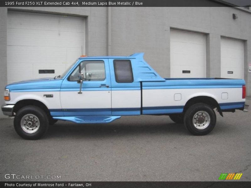  1995 F250 XLT Extended Cab 4x4 Medium Lapis Blue Metallic