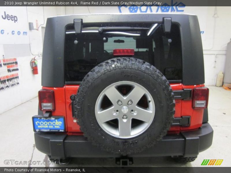 Flame Red / Dark Slate Gray/Medium Slate Gray 2010 Jeep Wrangler Unlimited Rubicon 4x4