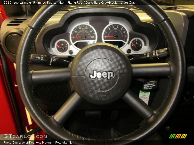  2010 Wrangler Unlimited Rubicon 4x4 Steering Wheel